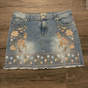 altard state design denim skirt